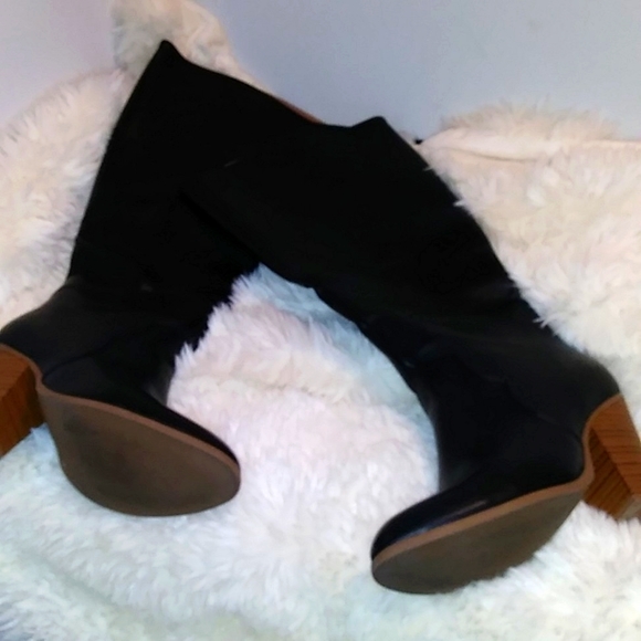 🌈Black Melita Knee High Boots Size 8W EUC🌈 - Picture 5 of 16
